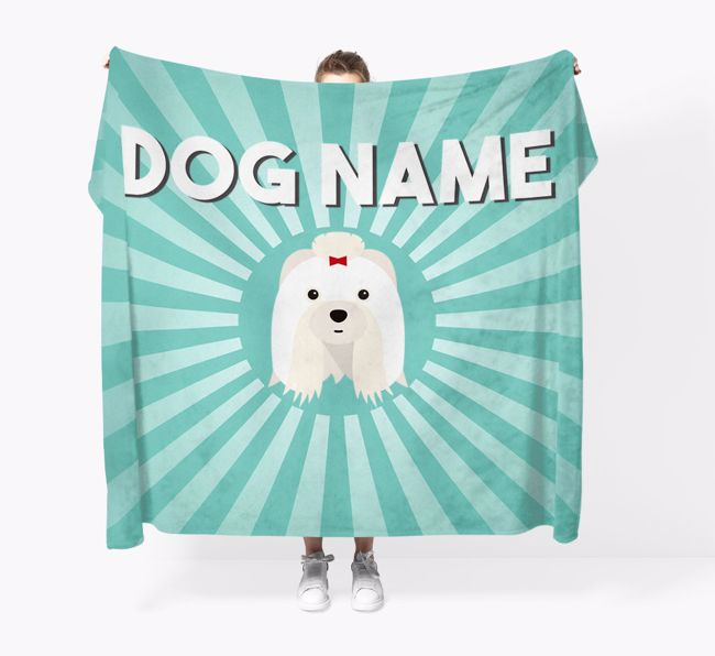 Sun Rays: Personalized {breedFullName} Throw Blanket